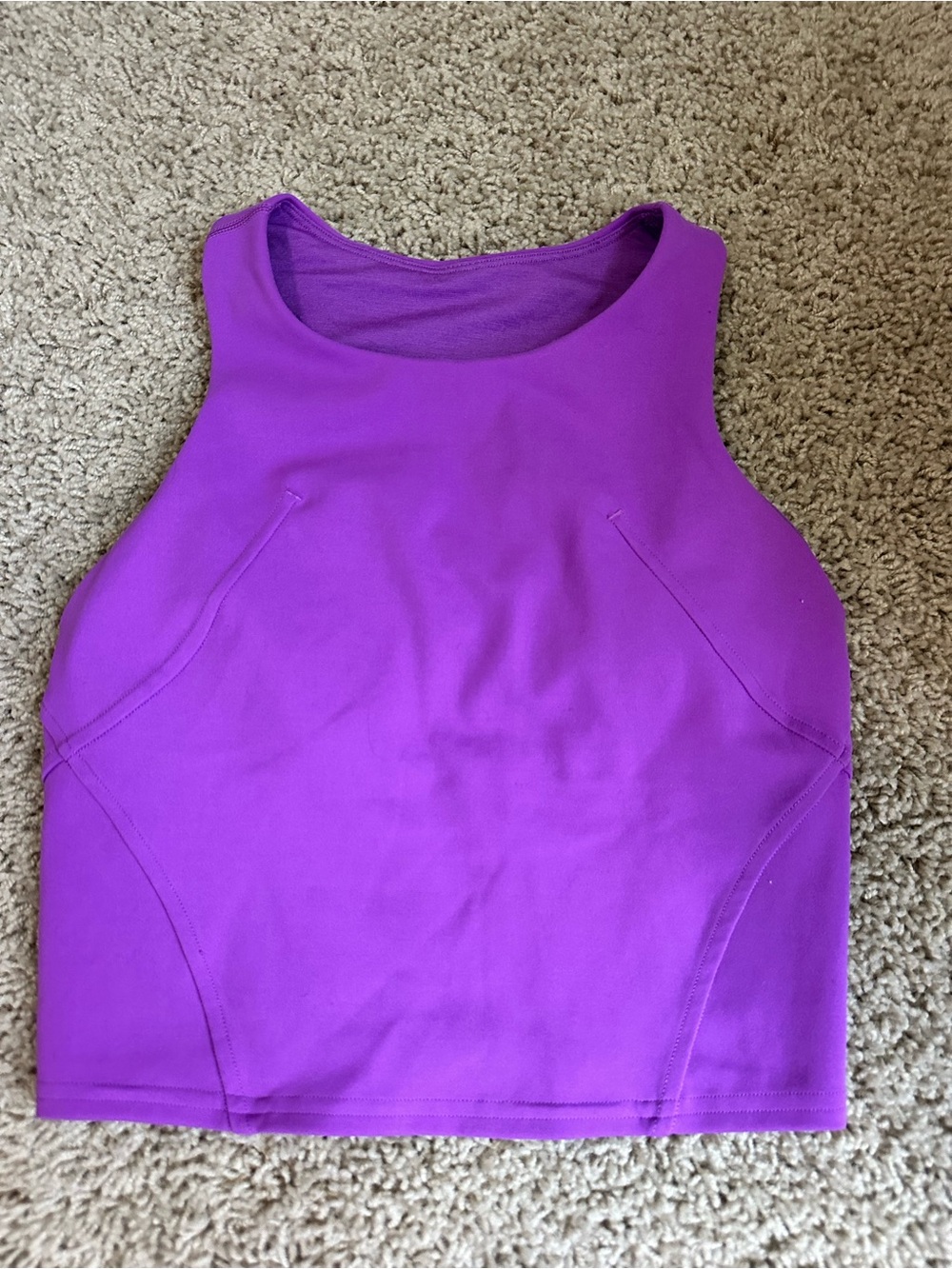 Women's Lululemon Purple Crop Tank Top